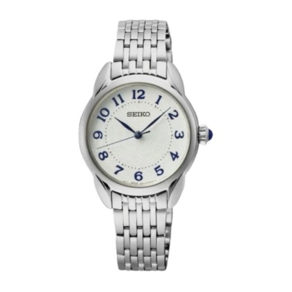 SEIKO SUR561P1 WHITE DIAL 10ATM STAINLESS STEEL WOMEN WATCH